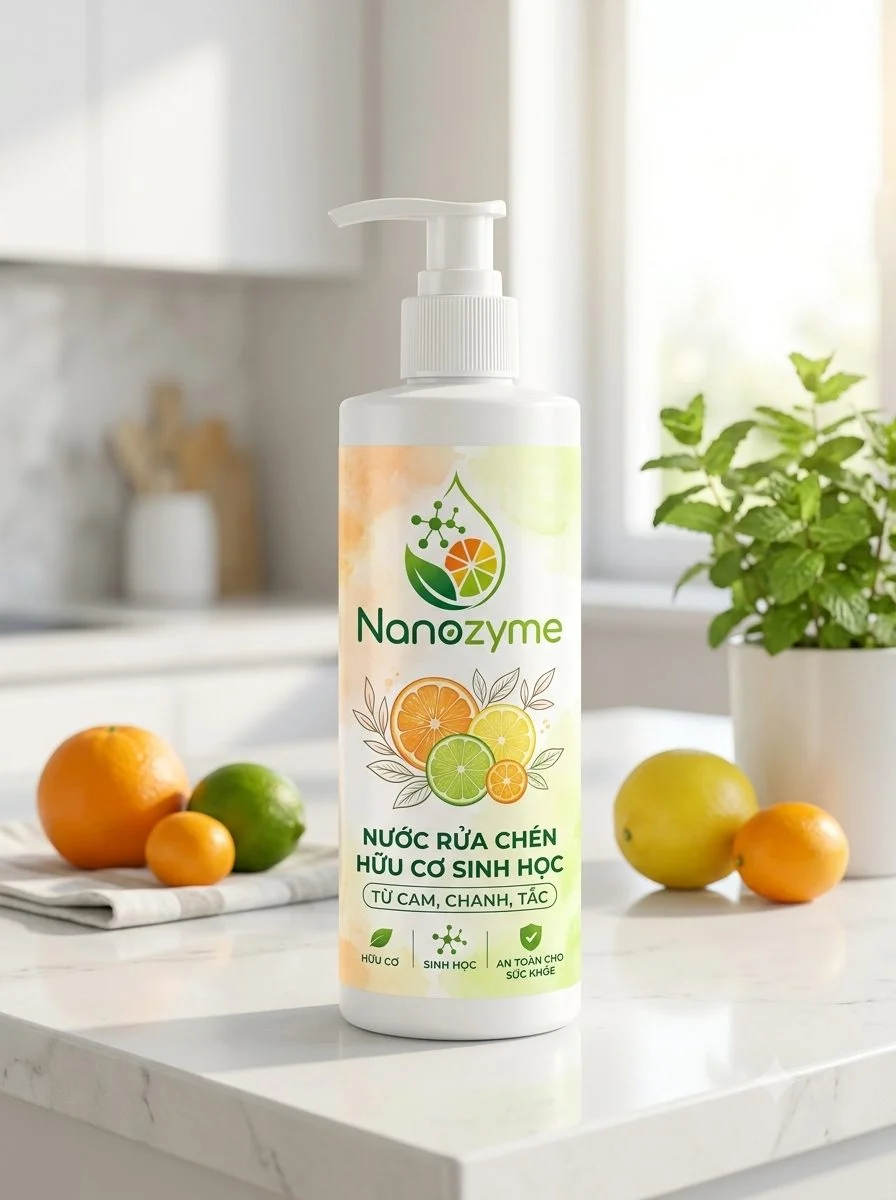 Nhãn màu nước với cam và chanh